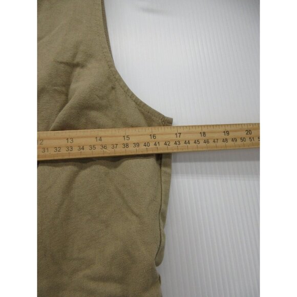 J Crew Jumpsuit 4 Linen One Piece Wide Leg Cottage Peasant Zip Up * - Picture 4 of 12